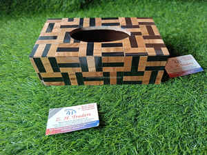 Caja de Pañuelos Clásica Ornamentada con Incrustaciones de Hueso, Color Personalizado para Regalos y Decoración de Eventos - Product Image 5