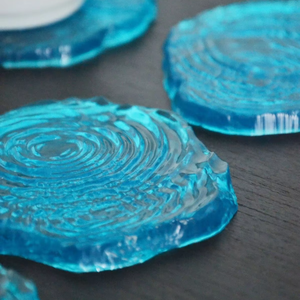 Resin Luxury Handmade <b>Coasters</b> <b>Set</b> Customizable Colors & Logo for Hotels & Restaurants- - Product Image 1
