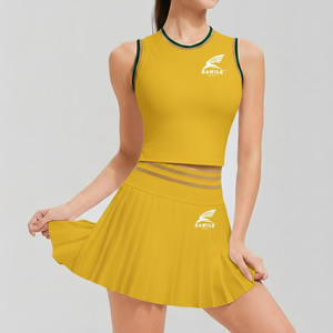 Conjunto de faldas personalizadas OEM de última moda para mujer, top corto con capucha y estampado de logotipo informal, conjunto de faldas con capucha para invierno. - Product Image 3