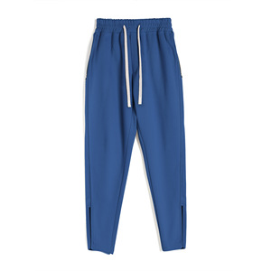 Pantalon de sport décontracté pour homme, nouvelle collection printemps-automne, haute élasticité, respirant, avec fermeture éclair sur la jambe, pour le fitness, la course à pied et le jogging - Product Image 2
