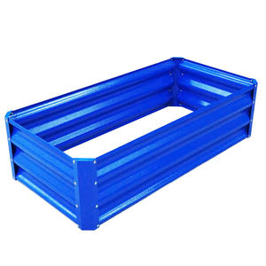 Vente en gros de lits de jardin surélevés légers et durables en acier galvanisé Mobilier de maison pour pots de fleurs Ornements de légumes OEM/ODM - Product Image 1