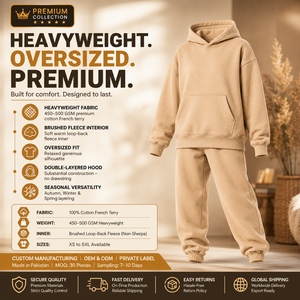 Conjunto Deportivo Ecológico y Transpirable para Mujer, con Sudadera con Capucha y Pantalones Jogger, Tela de Felpa Anillada, Cintura Elástica con Cordón Ajustable y Parche Tejido Personalizado - Product Image 5