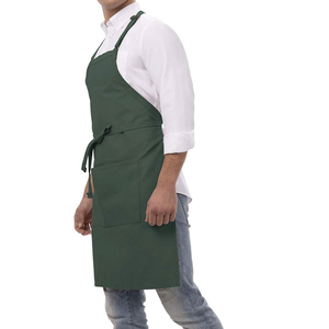Cross-Back Black Work Apron Adjustable Strap <b>Utility</b> Pockets Lightweight Ergonomic Design Custom Apron - Product Image 3