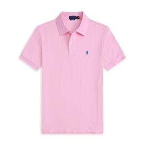 Men's <b>Shirt</b>, Short Sleeve Turn-Down <b>Collar</b> <b>T</b>-<b>Shirt</b> with Small Embroidery - Product Image 1