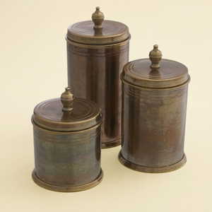 Handmade Pure Copper <b>Kitchen</b> Canister Set with Brass Knobs Vintage Style Food <b>Storage</b> Jars For Coffee Tea & Spices Eco-Friendly - Product Image 6