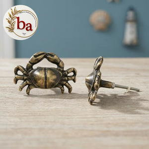Tirador de Mueble Moderno de Hierro Fundido con Forma de Cangrejo para Cajones y Armarios - Product Image 1