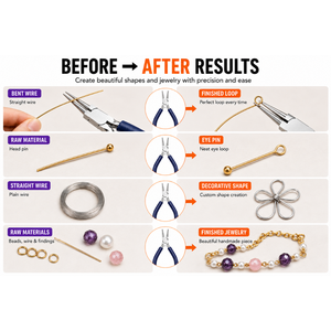 Round Nose Pliers Jewelry <b>Wire</b> Loop Making Tool for Beading Earring <b>Craft</b> Repair Accessories - Product Image 6