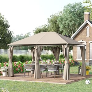 Gazebo/Pergola da Giardino con Tettoia, Riparo per Esterni dal Design Elegante - Product Image 1