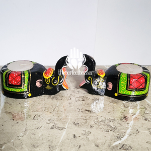 Theperfectbazaar Juego de 2 Diyas de Madera con Diseño de Elefante, Decoración para el Hogar - Product Image 4