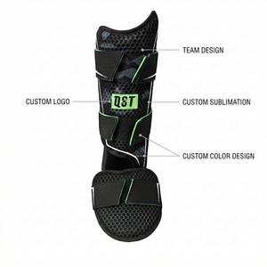 Baseball Leg Guard Protective Shin Guard Padded Adjustable Strap Sports Equipment Custom Logo OEM Wholesale Bulk Supply - Product Image 5