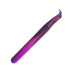 High Precision Eyelash Extension Tweezer Anti <b>Slip</b> Grip Lash Picking Tool For Beauty Salon And Personal Makeup Use - Product Image 1