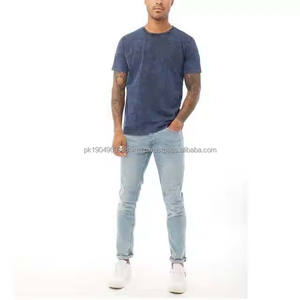 Camiseta Corta Vintage para Hombre, Lavado Ácido, Corte Holgado, 250 Gsm, Algodón, Oversize, Peso Pesado, Estampado Digital, Tejido de Punto, Venta al por Mayor - Product Image 3