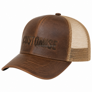 Casquette de camionneur personnalisée avec logo pour hommes, casquette snapback à 5 panneaux avec dos en mesh, casquette de baseball brodée, vente en gros directe d'usine - Product Image 1