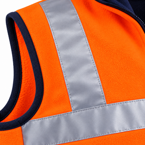 Gilet de sécurité réfléchissant de qualité supérieure, gilet de travail haute visibilité avec bandes pour les travailleurs de la construction, vêtements de protection extérieure - Product Image 4