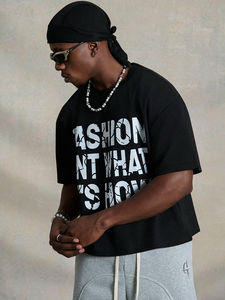 Camiseta de Alta Calidad, OEM, Venta al Por Mayor, Impresión Gráfica Personalizada, Verano, 100% Algodón, Transpirable, Camisetas de la Mejor Calidad, Camiseta Blanca Extra Grande - Product Image 3