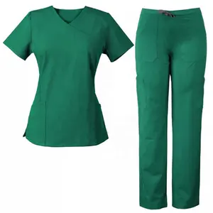 Superiore qualità unica alla moda Scrub uniforme ospedale infermieristico medico Scrub tute Design tuo Scrub personalizzato