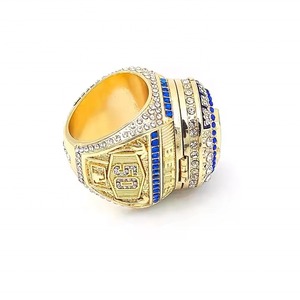 Custom Alloy Gemstone <b>Ring</b> Championship Style Fan Jewelry Gold Plated <b>Crystal</b> Rhinestone <b>Ring</b> for Gift Party - Product Image 4