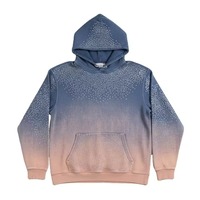 Sweat-shirt personnalisé avec strass pour streetwear |   Sweat-shirt de luxe en pierre de cristal |   Fournisseur en gros