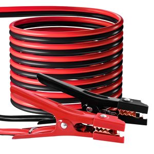 Cavi di avviamento per camion da 20 piedi, calibro 4, per avviamento di emergenza batterie auto - Product Image 1