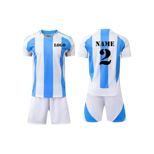 Uniformes Deportivos Personalizados con Logotipo para Equipos de Fútbol, Camisetas de Fútbol de Secado Rápido, Diseños de Uniformes de Fútbol Azules, Conjunto de Camisetas de Fútbol - Product Image 2