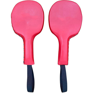 Durable Double Punch Paddles Mitts Focus Target Pu Leather Hooks Straight Taekwondo Karate Racket Training Hand Racket - Product Image 4