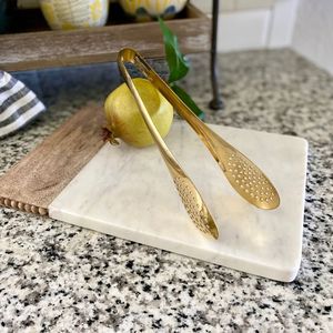 Pinzas para Repostería de Latón Puro, Hechas a Mano con Acabado Antiguo, Pinzas para Servir Pasteles, Pan, Postres, Cubos de Azúcar, Utensilios de Cocina, Producto Duradero - Product Image 4