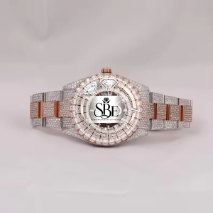 นาฬิกาข้อมือโครโนกราฟ รุ่น Refined Elite Quartz Diamond Square สายสแตนเลสสตีลขนาด 21 มม. กลไก ETA  หน้าปัดสี D  คริสตัลแซฟไฟร์ VVS1 - Product Image 1