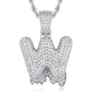 Custom Bubble Letter <b>Pendant</b> VVS Moissanite <b>Initial</b> <b>Pendant</b> Sterling <b>Silver</b> Hip Hop Necklace Full Pave Moissanite <b>Pendant</b> - Product Image 3