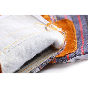 Gants de soudage en cuir de vachette Sunland, longs, en cuir véritable, gants de sécurité pour le travail, protection industrielle pour la soudure - Product Image 6