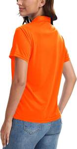 Chemises polo pour femmes de haute qualité, coupe ajustée, tissu tricoté respirant, manches courtes, vêtements de tennis, polos de golf pour femmes - Product Image 3