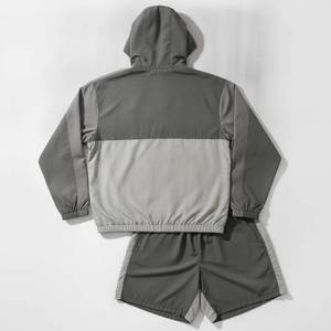 Conjuntos Cortos de Ropa Deportiva para Adultos, con Logotipo Personalizado, de un Buen Proveedor, con Colores en Contraste, a la Moda, con Tela Ligera y Resistente al Viento - Product Image 3