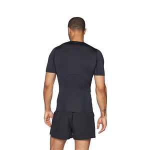 T-shirt à manches courtes pour homme, coupe ajustée, respirant, anti-rétrécissement, séchage rapide, éco-responsable, avec logo personnalisé imprimé numériquement sur le devant - Product Image 4