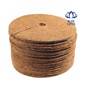 [HAUTE QUALITÉ] |   Tapis d'extérieur en fibres de coco demi-lune pour tentes cloche, voyage, camping, tapis de sol réversible, fabrication Vietnam - Product Image 3