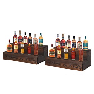 Porte-vin hexagonal en bois de Sheesham Aqdus Saleem, support pour 4 bouteilles, design contemporain durable, fait main, écologique, vente en gros - Product Image 3