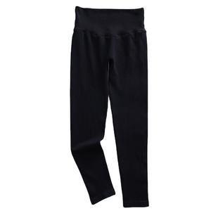 Logotipo del cliente, ropa de gimnasio, entrenamiento, manga larga, 3 piezas, ropa deportiva sin costuras, conjunto de Yoga morado, traje deportivo para mujer - Product Image 3