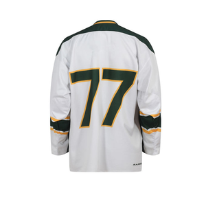 Camisetas de Hockey Personalizadas Premium Estilo Hip Hop Vintage con Cuello en V, 100% Poliéster, Secado Rápido, Antibacterianas, con Letras Cosidas para Hombre - Product Image 1