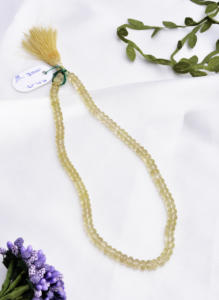 Cuentas de Cuarzo Limón de Brasil con Corte Cóncavo, 16 Pulgadas, Cuentas para Joyería, Piedras Preciosas para la Elaboración de Joyería Fina - Product Image 4