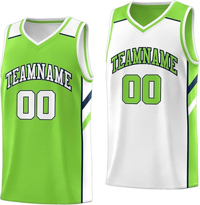 Maillots de basket-ball pour hommes, imprimés avec logo sur le devant, en tissu twill, respirants, à séchage rapide, personnalisables avec le nom de l'équipe, prix bas, OEM - Product Image 2