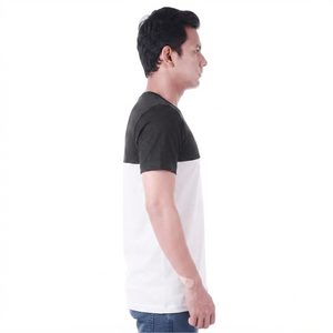 Camiseta de punto de manga corta para hombre, cuello redondo, ropa deportiva informal, camiseta con bolsillo frontal personalizado, venta al por mayor, moda urbana de verano - Product Image 4