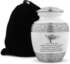 Highest Quality Art Deco Child Cremation Urns Handmade Metal Keepsake Human Ashes Pets Tabletop <b>Vase</b> Funeral 7 Inch - Product Image 1