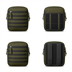 Premium Nylon/Polyester Utility Belt Pouch Water Resistant Multi Pocket Organizer <b>Bag</b> Adjustable Shoulder Strap Durable Outdoor - Product Image 3