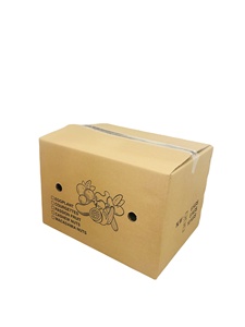 Wholesale Eco Friendly Recycled Materials Corrugated Paper Carton <b>Box</b> Food Grade Custom Logo Vanishing Printing Vegetable Fruit - Product Image 2