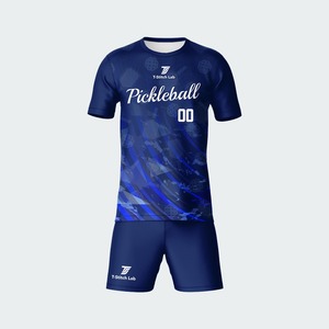 Chemise polo à manches courtes pour homme, uniforme de pickleball sportif tendance, impression 3D, vêtements décontractés pour équipe de pickleball - Product Image 3