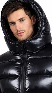 Vestes matelassées d'hiver pour hommes, tendance, à capuche, personnalisables, respirantes, en duvet, manteau d'hiver - Product Image 2