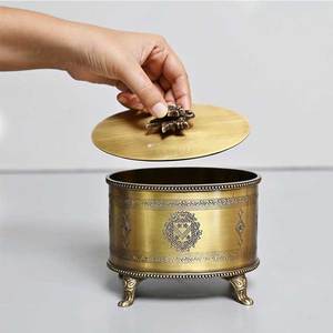 Premium Handmade Brass Jewellery Storage <b>Box</b> – Multifunctional Ornament Organizer from India at Discounted Market Price on Sale - Product Image 1
