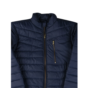 Chaqueta Acolchada para Hombre, Estilo 2026, Cuello Alto, Informal, de Alta Calidad, Color Azul Marino, Corte Regular, Color Sólido - Product Image 6
