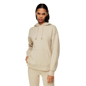 Vente en Gros 2025 OEM Custom Made Logo 100% Coton Biologique Polaire Femmes Pull à Capuche Drawstring Hoodies - Product Image 1
