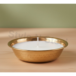 Porte-bougie artistique en forme de C, doré, fait main, en cire de soja, moderne, pour bougies parfumées, décoration pour Noël, Pâques, anniversaire, Saint-Valentin - Product Image 1