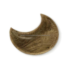 Bandeja de luna creciente de madera mejor calificada perfecta para meditación curativa energética y arreglos de cristal disponibles al mejor precio - Product Image 2