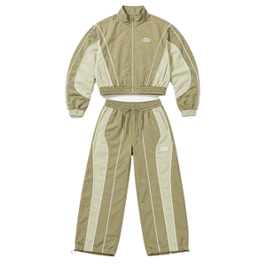 Conjunto de Chaqueta y Pantalones Deportivos de Nailon de 2 Piezas para Mujer, Chaqueta Ligera de Poliéster y Pantalones Deportivos Transpirables e Impermeables, OEM - Product Image 5
